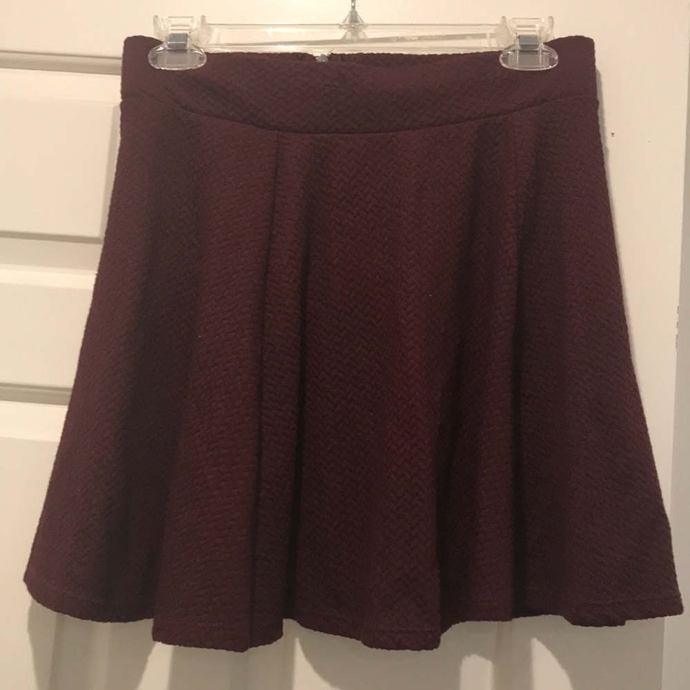 Maroon skater skirt